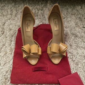 Valentino patent bow heels